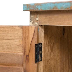 Armoire à  lattes en bois coloré Ethnik