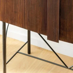 Armoire arrondie en bois de manguier Julio