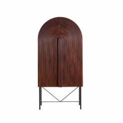 Armoire arrondie en bois de manguier Julio