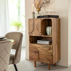 Armoire en bois d'acacia Tilio