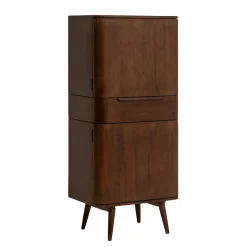 Armoire en bois de manguier foncé Aléna