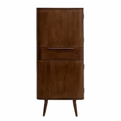 Armoire en bois de manguier foncé Aléna