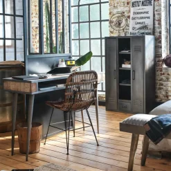 Armoire en métal noir 2 portes Locker