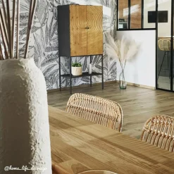 Armoire en pin et métal Rondin