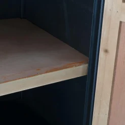 Armoire en pin et métal Rondin