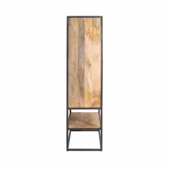 Armoire sculpté en bois de manguier et métal Luz