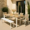 Banc en aluminium blanc Apollon