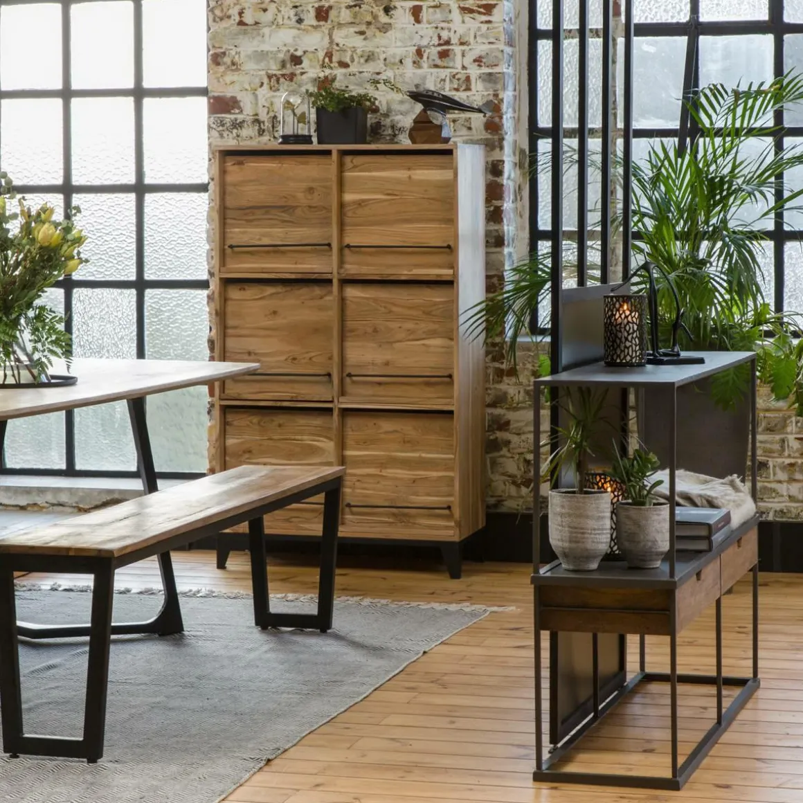 Banc en bois de manguier Charlotte