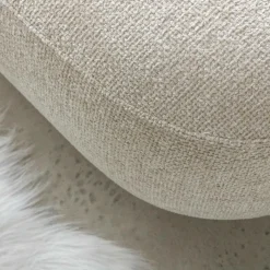 Banc en tissu écru Lola