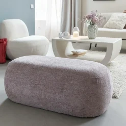 Banc en tissu lilas Lola