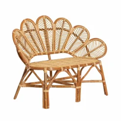 Banquette fleur de jardin en rotin Rattan