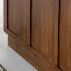 Bar en bois de manguier et cannage Remick