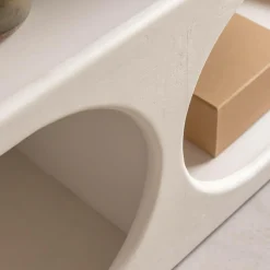 Bibliothèque en bois blanc peint Niklas