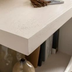 Bibliothèque en bois blanc peint Niklas