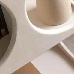 Bibliothèque en bois blanc peint Niklas