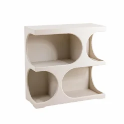 Bibliothèque en bois blanc peint Niklas