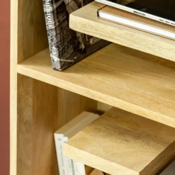 Bibliothèque en bois de manguier Read