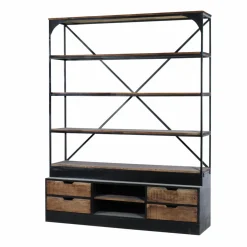 Bibliothèque en bois de manguier Niniss