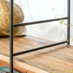 Bibliothèque en bois recyclé 180 cm Blaise