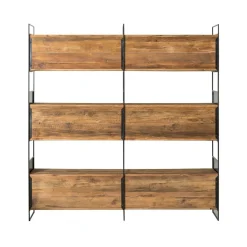 Bibliothèque en bois recyclé 180 cm Blaise