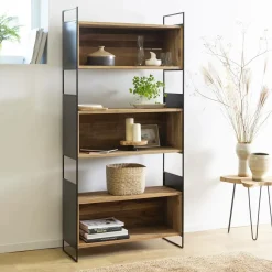 Bibliothèque en bois recyclé 90 cm Blaise