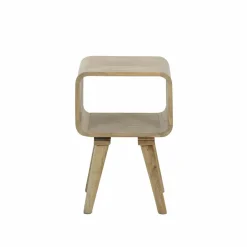 Bout de canapé avec niche en bois de manguier Maëva