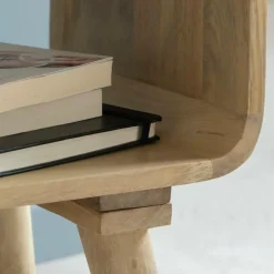 Bout de canapé avec niche en bois de manguier Maëva