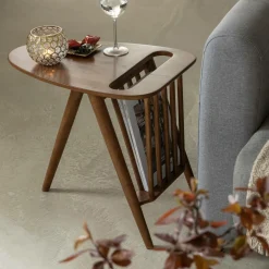 Bout de canapé en bois de manguier Lino