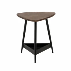 Bout de canapé en bois de manguier et métal noir Tilian