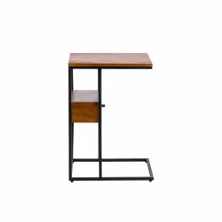 Bout de canapé en bois de manguier et métal Harald