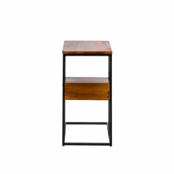 Bout de canapé en bois de manguier et métal Harald