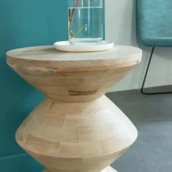 Bout de canapé en bois de manguier Horace