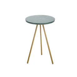 Bout de canapé en marbre Eva