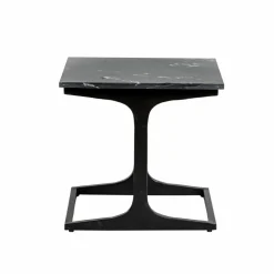 Bout de canapé en marbre et métal Felicia