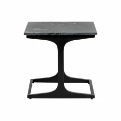 Bout de canapé en marbre et métal Felicia