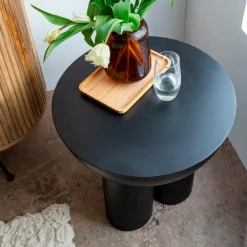 Bout de canapé en métal Baptistin