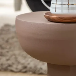 Bout de canapé marron Marguerite