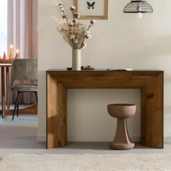 Bout de canapé marron Marguerite