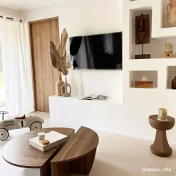 Bout de canapé marron Marguerite