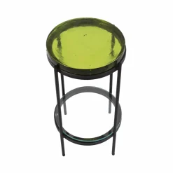 Bout de canapé plateau en verre Lise