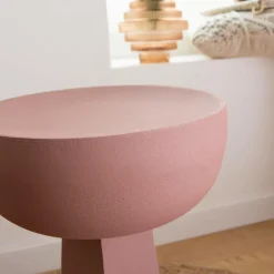 Bout de canapé rose Marguerite