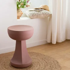 Bout de canapé rose Marguerite