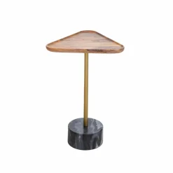 Bout de canapé triangle en marbre Maxime