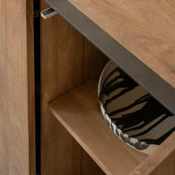 Buffet 3 portes en bois de manguier et métal Isil