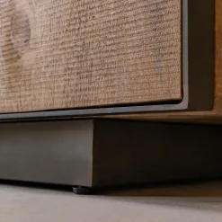 Buffet 3 portes en bois de manguier et métal Isil