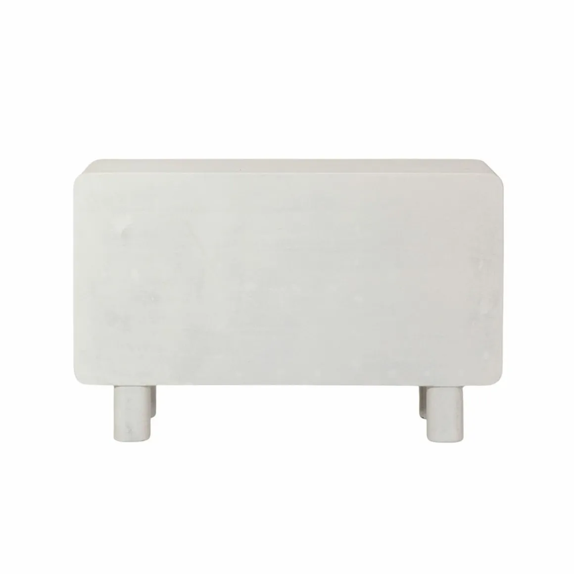 Buffet 3 portes en bois effet béton blanc Danaé