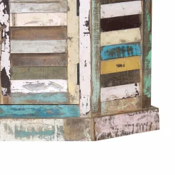 Buffet d'angle en bois coloré Ethnik