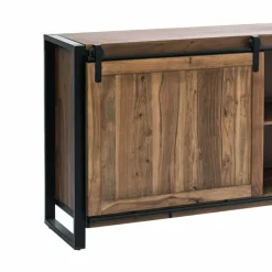 Buffet en bois d'acacia avec porte coulissante Havana