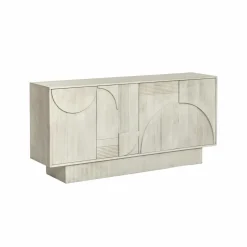 Buffet en bois de manguier blanchi Miliam