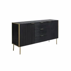 Buffet en bois de manguier et métal doré Ange